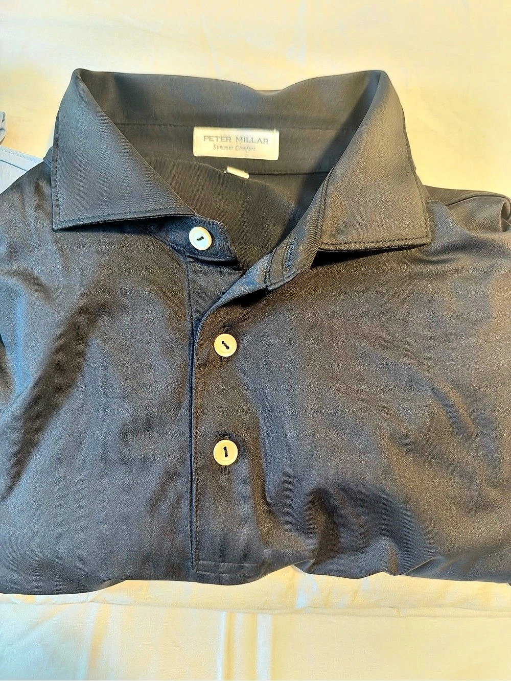 Peter Millar Summer Comfort Performance Jersey Polo Black XL
